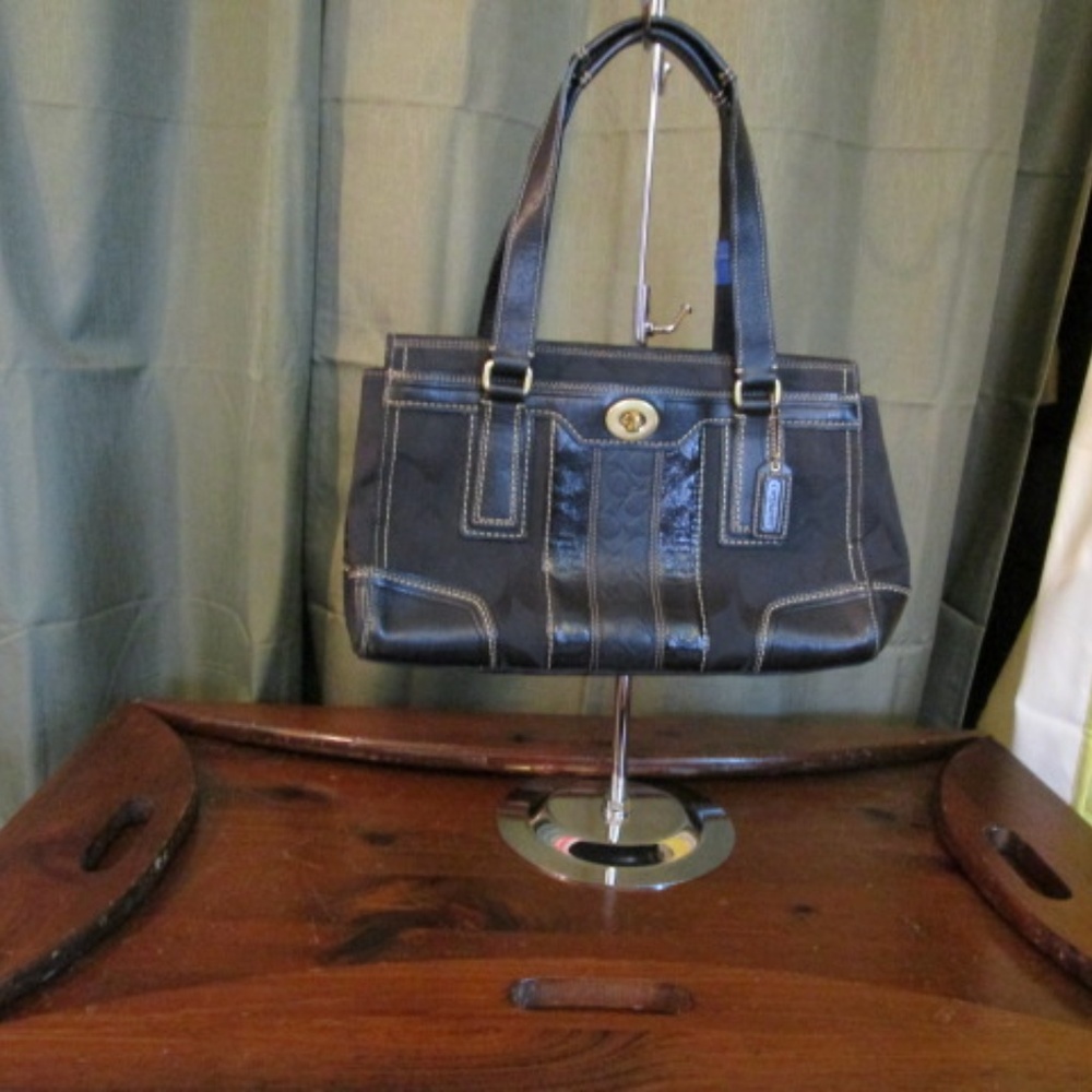 Coach Hampton Handbag Black